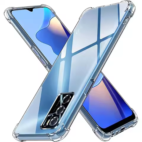 For OPPO A16 Case Oppo A16s A54s A17 Case Crystal Clear TPU Shockproof Cover Oppo A98 5G A78 A96 4G 