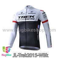 เสื้อจักรยานแขนยาวทีม Trek 15 (01) สีขาวดำ