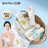 Sanli Towel Baby Gauze Children Towel Baby Printed Towel Newborn Face Towel 4 Layer Gauze Children T
