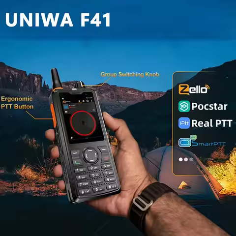 NEW UNIWA F41 2.4" Zello Walkie Talkie 4G Smartphone Android 8.1 phone-y-communication Waterproof PT