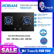 Robam Built-In FireCube Gas Hob (78cm/5.0kW) Lotus Flames | Durable brass burner | With Safety Devic