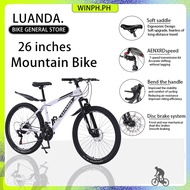 LUANDA Mountain Bike 26/27.5 Inch For Adult Bike 21 SPEED Positioning Gear Alloy Frame