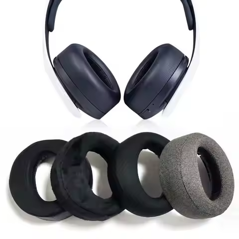 Replacement Ear Pads Cups Earpad Memory Foam Cushions For Sony Playstation PS5 Pulse 3D Wireless Hea