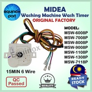 MSW-6008P MSW-7008P MSW-8008P MSW-9008P MSW-1108P MSW-1308P MSW-7118P MIDEA 15MIN 6 Wire Washing Mac