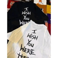 Streetwear Graphic T-Shirt "I Wish You Were Here" Oversized Men's In Reach Unisex