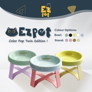 EZPET🐱【Ezpet ColorPop Ceramic Pet Bowls】Pet Bowl Neck Cat Bowl Dog Bowl Pet Water Bowl Pet Food Bowl