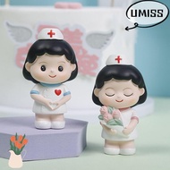 UMISTYDREAM9IQ0 Nurse Figurine, Resin DlY Doctor Garage Kit, Exquisite White Doctor Nurse Model Stat