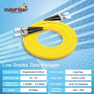 INDOFIBER patchcord fiber optic ST-ST 20 meters singlemode 9/125um