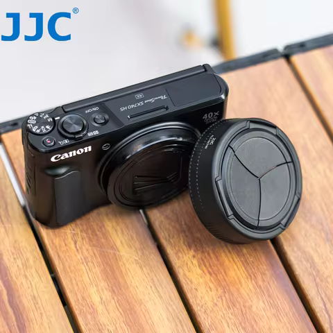 JJC Auto Lens Cap Cover for Canon PowerShot PowerShot SX740 HS Camera Open And Close Anti-Scratch Du