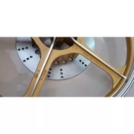 KAWASAKI AR125 Sport Rim 5L Gold Color (F 1.4X18 / R 1.85X18 ) With Full Bearing Hub Set