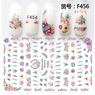 Flower and leaf sticker
