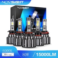 Novsight F03 H11 H7 H4 9005 9006 80W 6000K Car LED Headlight 15000LM  Super Bright A Pair