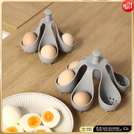 Silicone Egg Boiler Rack For Hard Soft Boiled Eggs, Food Grade Silicone Egg Boiler Cooker With 6 Hol