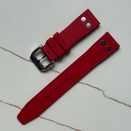 Quick Release Fluorine Rubber Watchband Waterproof Sweatproof Pilot Style Watch Strap Universal for 