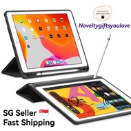 (SG SELLER) Ipad Case for Ipad Air 5/Air 4/Ipad Pro 11" 2018/With Pencil Holder Flip Cover Auto Wake