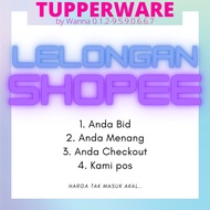 Lelongan Awam TUPPERWARE. Bid Harga anda.