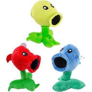 JHESAO 3 PCS Plants and Zombies Peashooter Plush Pea Sets Zombies Toys PVZ Plushies 1 2 Stuffed Soft