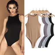 Style Simple Double Layer Vest Round Neck Fashion Slim-fit Narrow Shoulder Jumpsuit Niche Retro Bott
