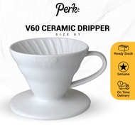 V60 Dripper Size 01 – Ceramic Coffee Dripper Coffee Maker Coffee Brewer 咖啡机