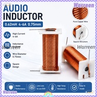 WARREEN Speaker Crossover Inductor Coil, Pure Copper 0.75mm Audio Inductor Coil, 4-6A 0.62MH Inducto