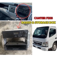 【ORIGINAL】MITSUBISHI CANTER FE83 24V RADIO & STORAGE BOX USED