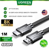 UGREEN HDMI To HDMI 2.1 Cable 8K 60Hz 4K 120Hz 48Gbps HDR Dolby Vision eARC Dolby Atmos Laptop Monitor Projector