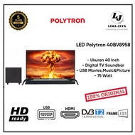 Polytron Led Tv Soundbar 40Bv8958 Digital Tv Led 40 Inch