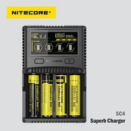 NITECORE SC4 智能快速 充電器 - 4電池插槽 (鋰離子/ IMR / Ni-MH / Ni-Cd, LifeP04) 香港行貨