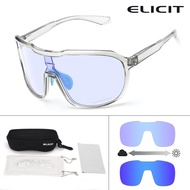 ELICIT Ultimate Photochromic Bike Glasses Outdoor Sports Cycling MTB UV400 Sun Protection