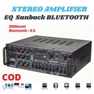 Stereo EQ 2000W Bluetooth 0.5 power Bass karaoke Amplifier to complete home audio system microphone 