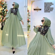 GAMIS SHR ORGNL | MIDI dress terbaru Y564 | MIDI dress ceruty imprt full furing | gamis wanita terba