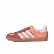 Adidas Gazelle Indoor White Orange Unisex Casual Sports Shoes