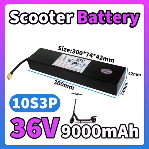 🛴Upgraded Version 36V Electric Scooter Battery 7.8Ah Replacement Lithium-ion 9Ah High-Capacity 10S3P