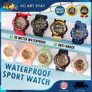 VC Art Waterproof Fashion Digital Sport Watch Anti-knock 3ATM Water Resistant Jam Tangan Fesyen Kali
