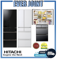 Hitachi R-HW620RS [475L] Made in Japan 6 Door Inverter Fridge + Free Disposal