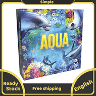 Aqua เกมกระดานเวอร์ชันภาษาจีนเกมกลยุทธ์สนุกอายุ8และ4ผู้เล่น1-4คนอายุ30-45 + เกมกระดานเวลาเล่นนาที