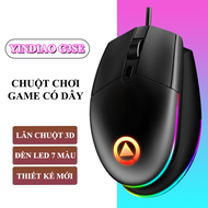 Chuột chơi game YINDIAO G3SE kết nối có dây cổng USB thiết kế công thái học chống mỏi tay có đèn led