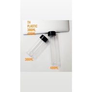 300ml \ 400ml \ juice bottle , Milk Tea Bottle , ROUND BOTTLE 300/400ml lids-black 1pcs