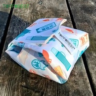 TOPFOREST - [香港情懷] 環保食物墊 | Roll'n Eat | 易洗易用 | 循環再用 | 耐用好用 | 白色蘭桂芳 | 熱狗 三明治 面包 壽司 漢堡包 水果 卷布 A16069A