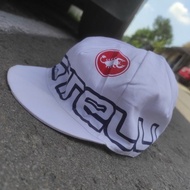 TOPI SEPEDA CASTELLI ITALY CYCLING HAT FLAT CAP  SANTINI NALINI RAPHA SHIMANO BIANCHI POLYGON FEDERA