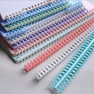 30/5 Holes Plastic Ring Binder Notebook cover( for A4/B5/A5/A6) Cuttable Ring Binding Spines Combs 8