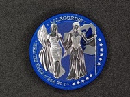 2019年  德國  戰爭雙女神  5馬克  第二版（藍色）1盎司 999.9 銀幣