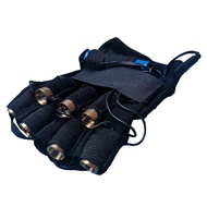 LZD 7PCS Glow Ring Laser RGB Beam Laser Gloves DJ Glove Stage Lighting Show Lazer Beam Party For Lef