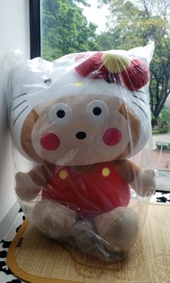 Sanrio Monkichi馬騮仔 x Hello kitty 超大毛公仔，從未開袋，保養極佳