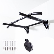 PULLUP & DIP Wall Mounted Pull Up Bar, Premium Multi Grip Chin Up Bar for Wall Mounting Incl. Pull-U