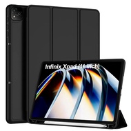 Infinix Xpad Case / Infinix Xpad Casing / Flip Cover SmartCase Pen Slot Flip Book Cover Casing