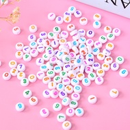 Akrilik Digital Manik Gelang Aksesori Manik 4X7mm Bulat Longgar Manik