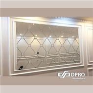 Hexagon Mirror Deco Wall Mirror Cermin Dinding Wall Mirror Hexagon Wall Mirror DIY Mirror Colour Mir