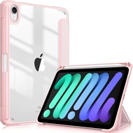 เคสป้องกัน iPad Mini A17Pro แบบใสพร้อมช่องใส่ปากกา สำหรับ Apple iPad Mini แบบใหม่ Mini Pad ดีไซน์เก๋