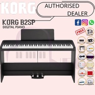 KORG B2SP FULL 88 KEYS DIGITAL PIANO WITH PIANO BENCH, ADAPTER ,HEADPHONE,BOOK STAND  AND TRIPLE PEDAL